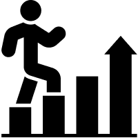 Path to Long-Term Success Steps Icon